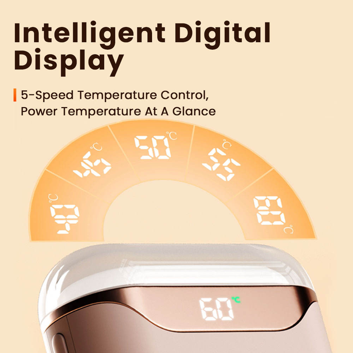 Portable Rechargeable Digital Display Hand Warmer 7